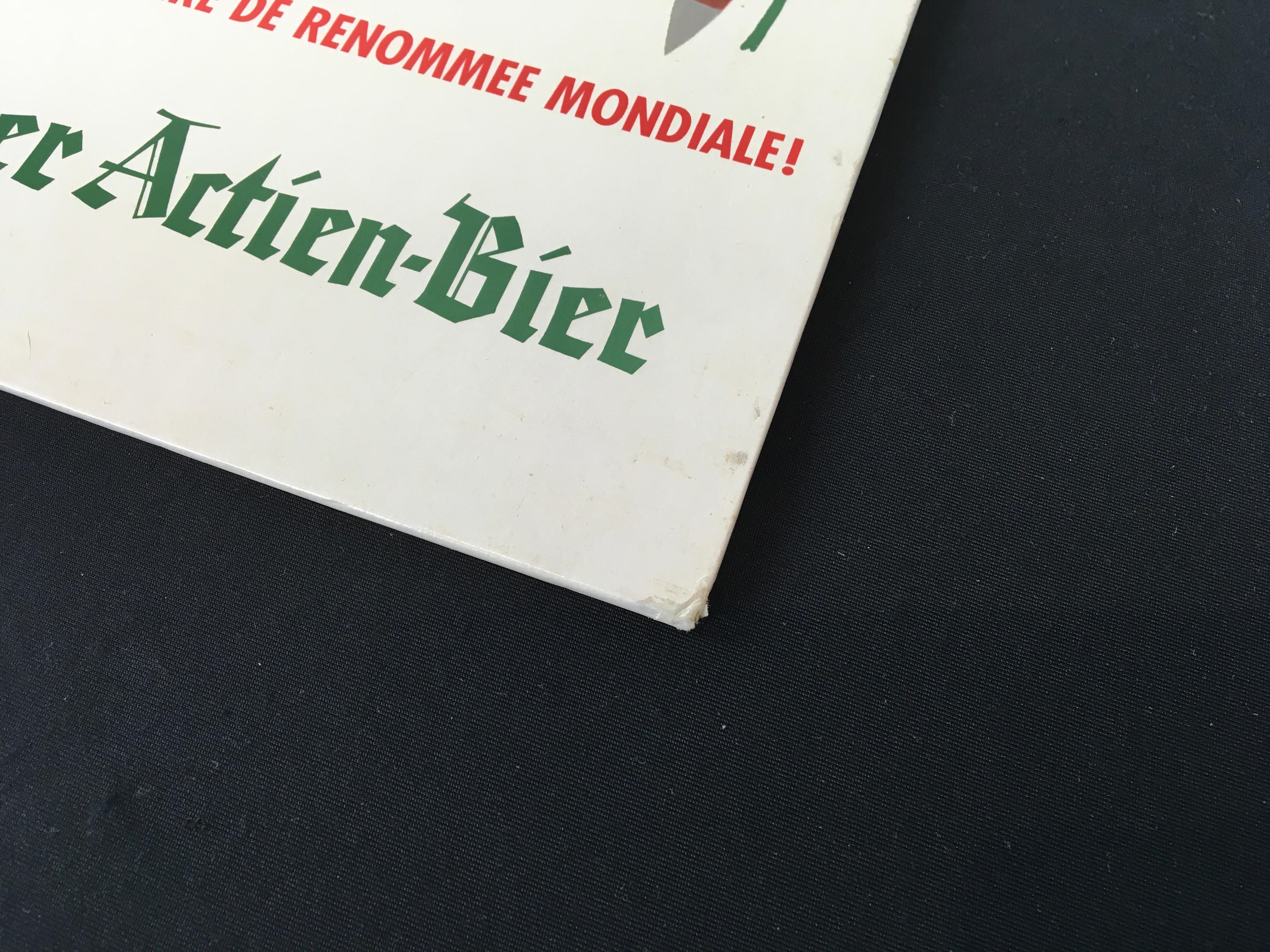 Vintage German Beer Sign with Waiter  For Sale 7