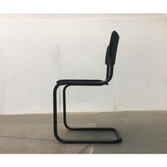 Chaise cantilever allemande noire S43 de Mart Stam pour Thonet