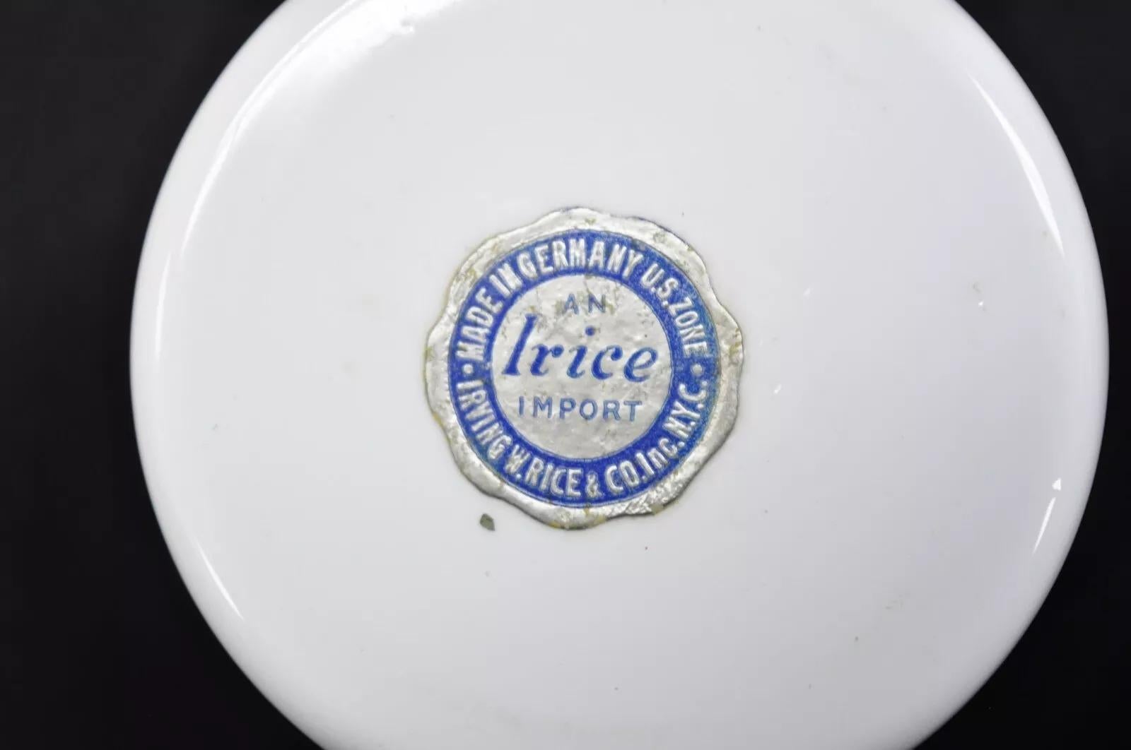 Vintage Bohemia Alemana Arándano Vidrio Estuchado 9