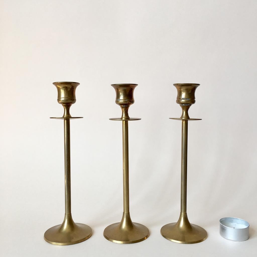antique brass hurricane candle holder