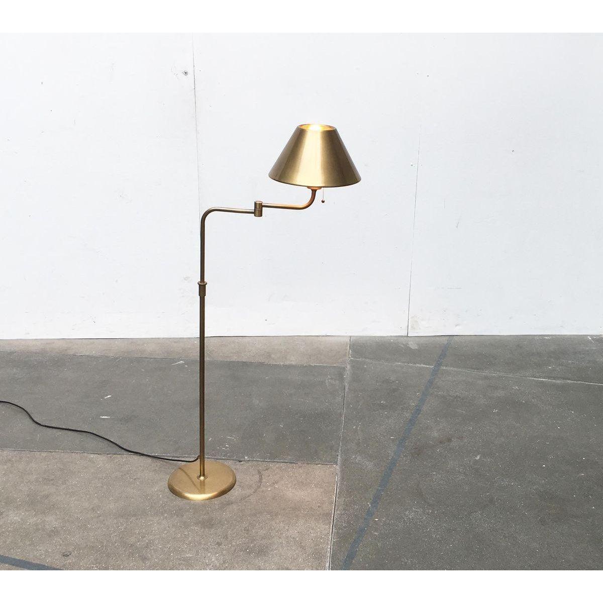 Lampadaire Lesan de style Hollywood Regency en laiton allemand, 1970 en vente 6