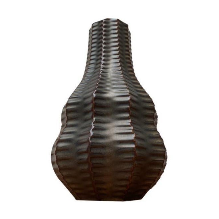 Jarrón de cerámica Brutalista Alemán Vintage de Heinrich Fuchs para Luisenburg en venta