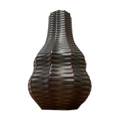Vaso brutalista tedesco d'epoca in ceramica Calabash di Heinrich Fuchs per Luisenburg