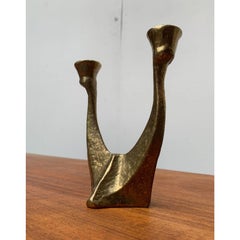 Vintage German Brutalist Metal Candleholder from Dalbeck 1970s