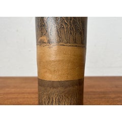 Vintage German Brutalist Studio Pottery Vase, 1979