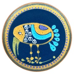 Vintage German Ceramic Bird Wall Plate by Kupfermühle, 1970s