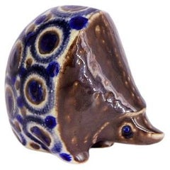 Vintage German Ceramic Hedgehog Sculpture by Elfriede Balzar-Kopp for Westerwald