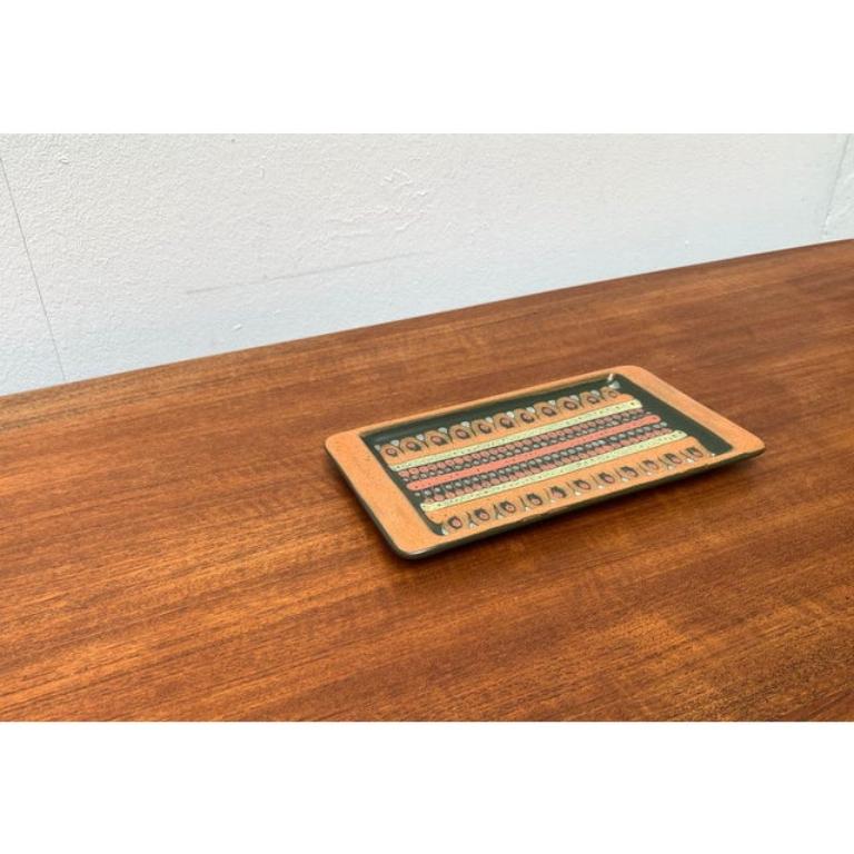 Alter deutscher Keramikteller aus der Keramik Manufaktur Kupfermühle, 1970er Jahre im Angebot 6