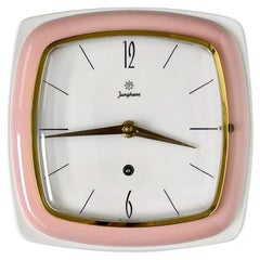 Vintage Deutsche Keramik Seltene Junghans Wanduhr