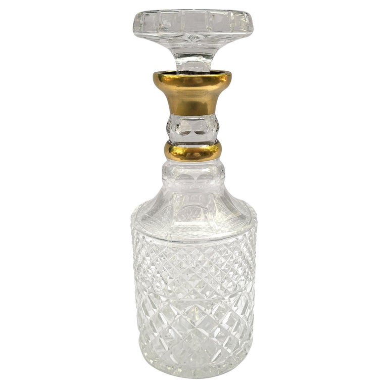 Vintage German Glass Decanter with Handle