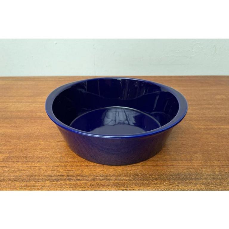 Cuenco Vintage Alemán de Cerámica Lukull Azul Oscuro de Schönwald, años 70 en Excelente estado para la venta en Hamburg, DE