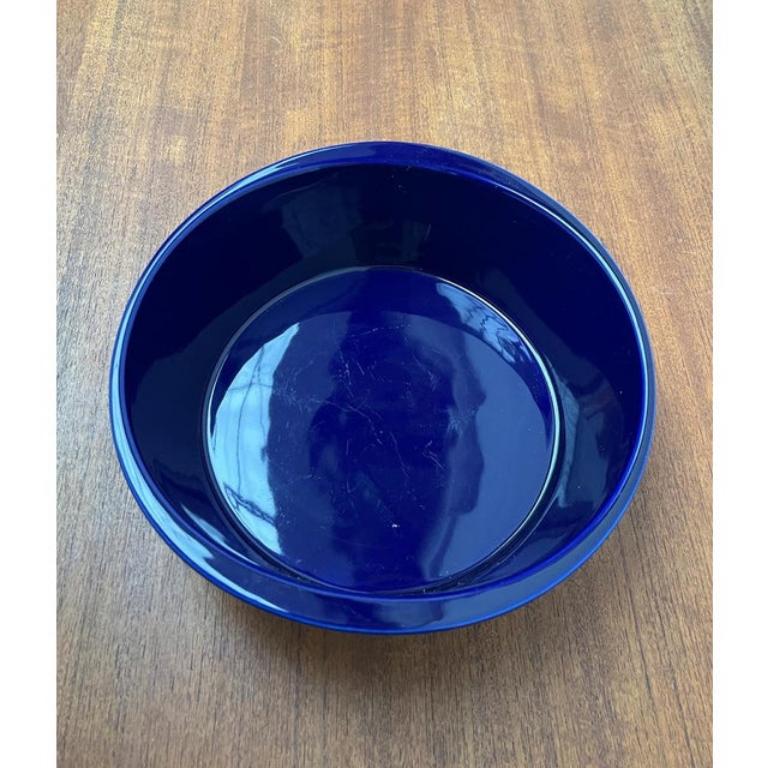 Cuenco Vintage Alemán de Cerámica Lukull Azul Oscuro de Schönwald, años 70 siglo XX en venta