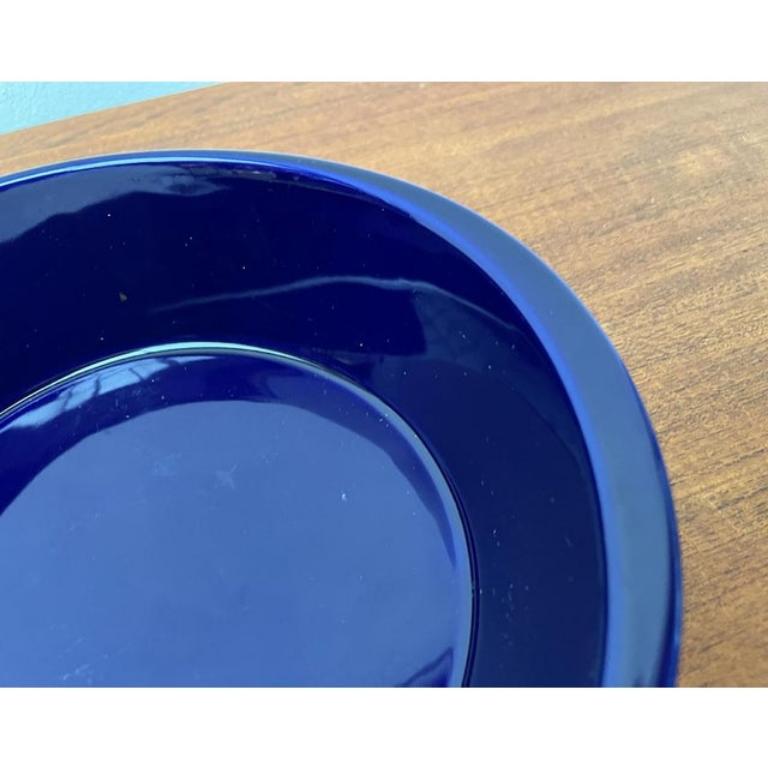 Cuenco Vintage Alemán de Cerámica Lukull Azul Oscuro de Schönwald, años 70 en venta 2