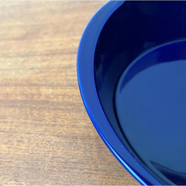 Cuenco Vintage Alemán de Cerámica Lukull Azul Oscuro de Schönwald, años 70 en venta 3