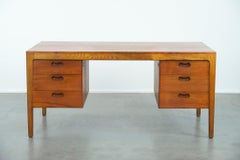 Vintage German design desk by Hartmut Lohmeyer for Wilkhahn with 6 drawers