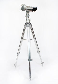 Binocolo tedesco F&F Vintage 10x80 Luftwaffe su supporto 20° secolo