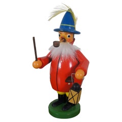 Vintage German Expertic Erzgebirge Wood Incense Burner Lantern Figure 7"