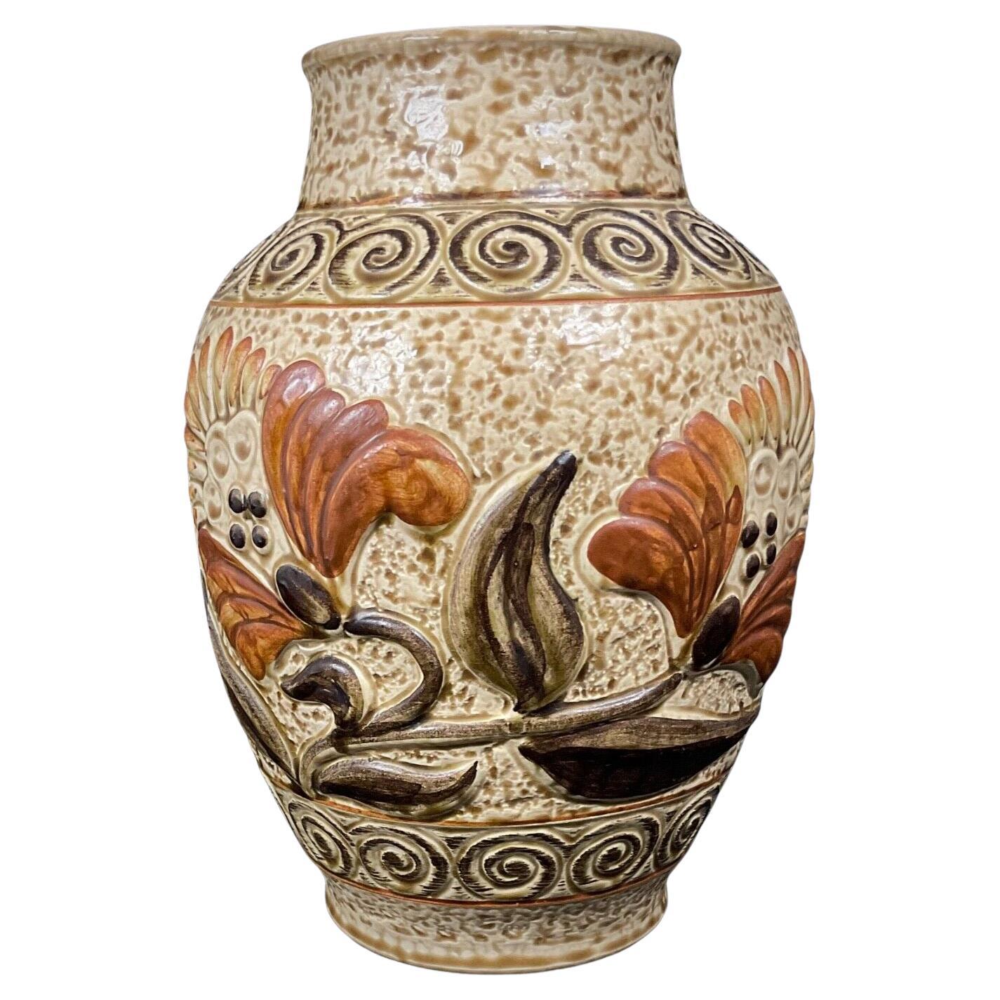 Vintage German Floral Vase by W. Germany – 10 in x 5.9 in  - 2Y460