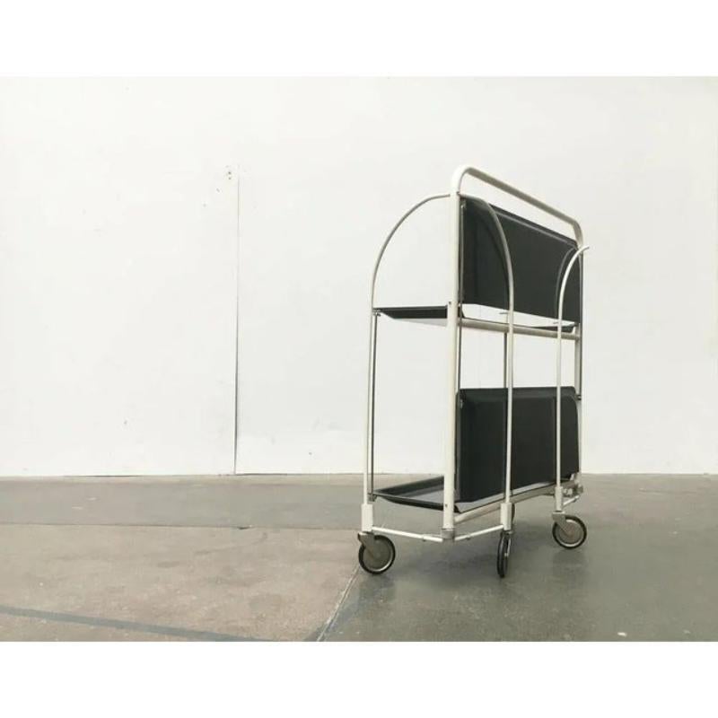 Allemand Chariot de service pliable, bar ou table d'appoint allemande vintage, 1970 en vente