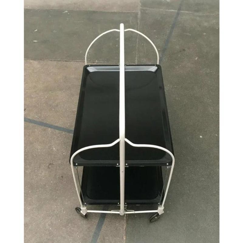 Chariot de service pliable, bar ou table d'appoint allemande vintage, 1970 Excellent état - En vente à Hamburg, DE