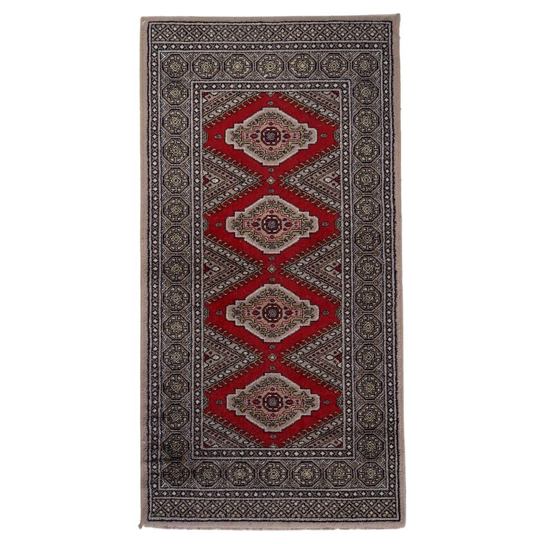 Vintage German Geometric Rug 2.3' x 4.6' 1970s - 1C1162 For Sale