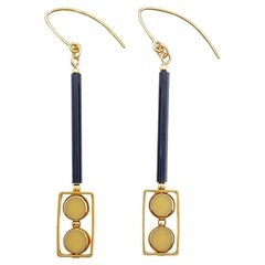 Vintage German Glass Beads, Art 2209 Earrings