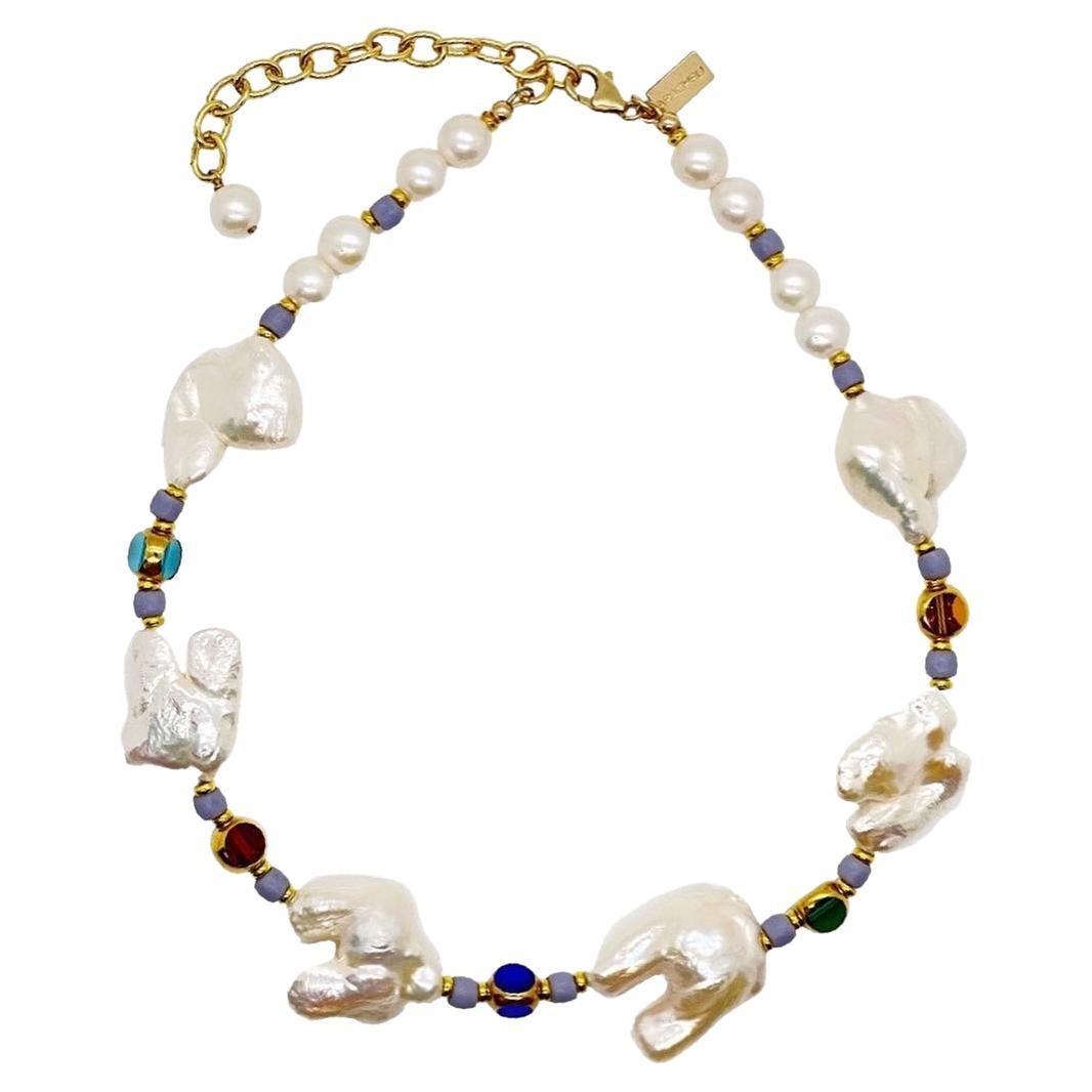 Vintage Deutsch Glasperlen Perlenkette im Angebot