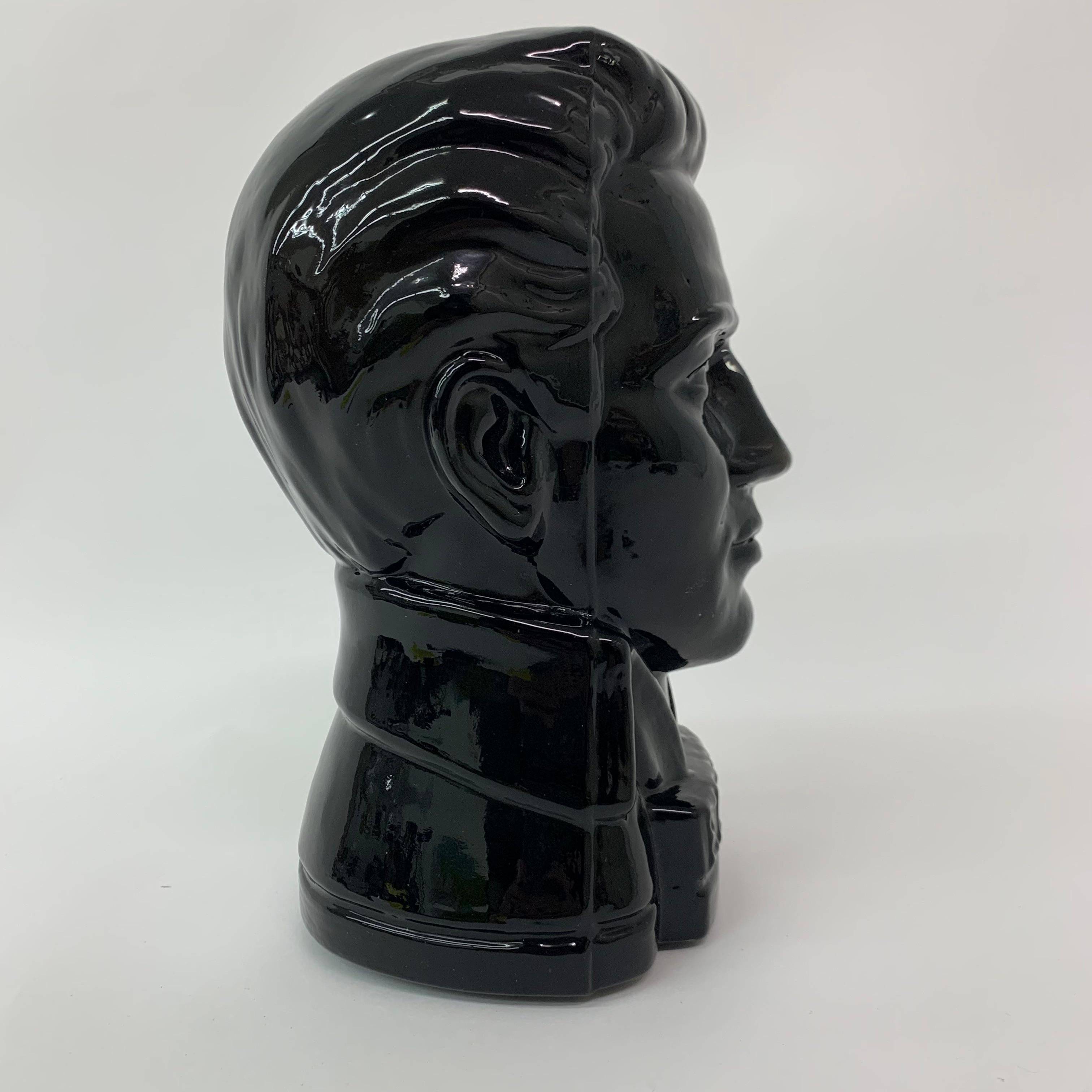 Elvis- Presley-Kopf aus deutschem Glas von Ingrid Glass, 1970er Jahre 4