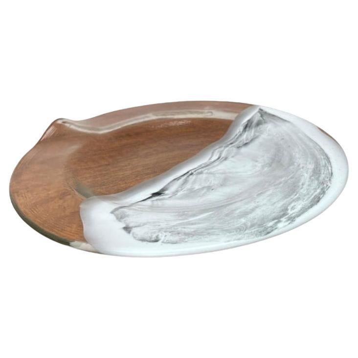 Assiette ou bol en verre vintage allemand par Hans Jürgen Richartz, 1970