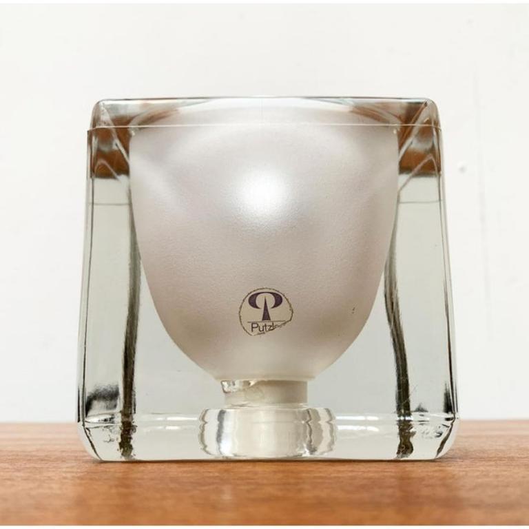 Lámpara de sobremesa vintage alemana de cristal Ta 14 cubos de Peill & Putzler, años 70 en venta 4