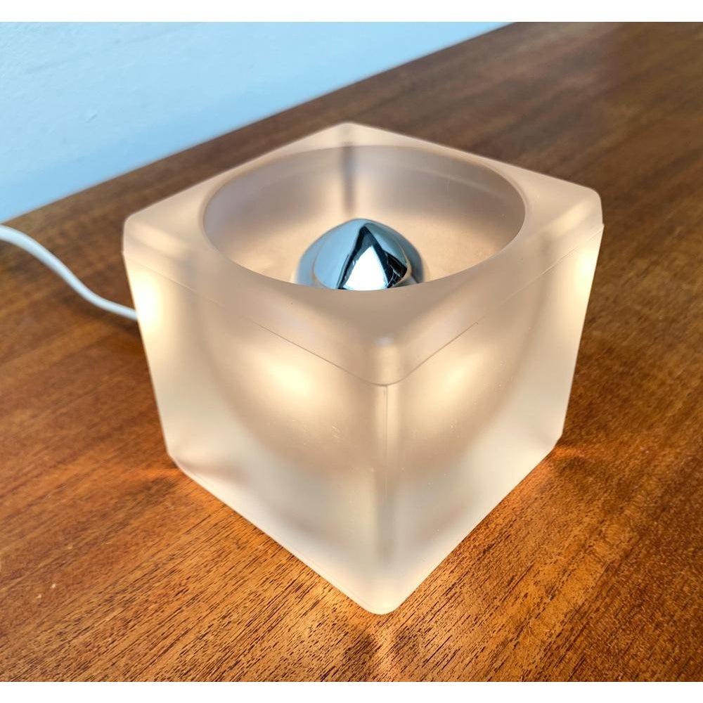 Lámpara de sobremesa vintage alemana de cristal Ta 14 cubos de Peill & Putzler, años 70 en venta 5
