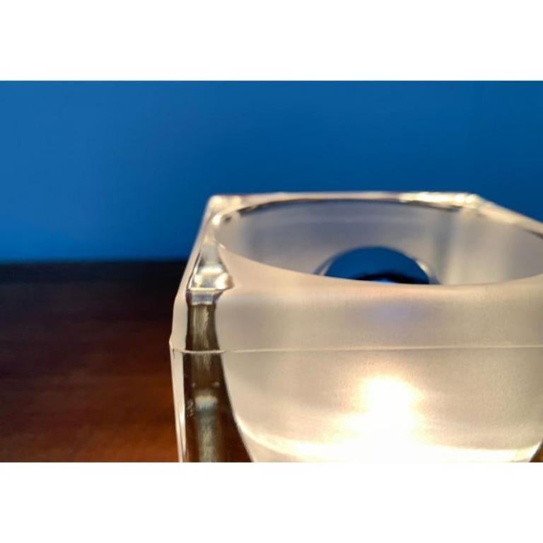 Lámpara de sobremesa vintage alemana de cristal Ta 14 cubos de Peill & Putzler, años 70 en venta 5