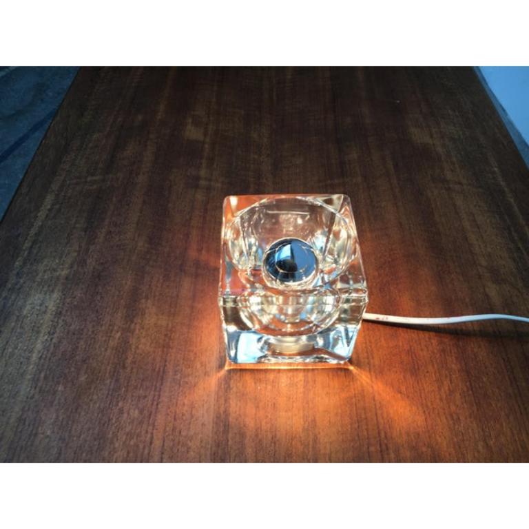 Lámpara de sobremesa vintage alemana de cristal TA 14 cubos de Peill & Putzler, años 70 Moderno de mediados de siglo en venta