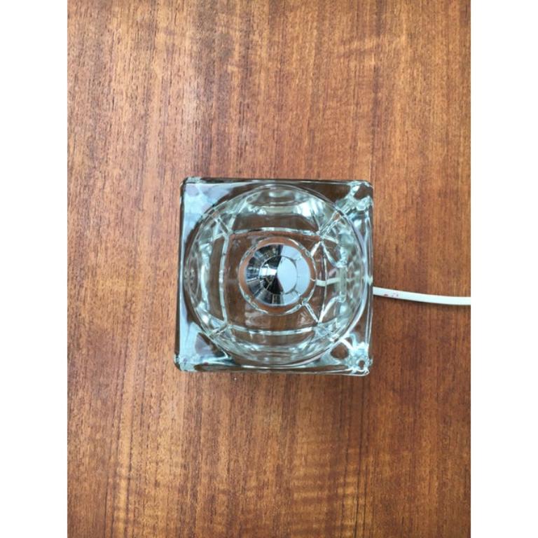 Lámpara de sobremesa vintage alemana de cristal TA 14 cubos de Peill & Putzler, años 70 Alemán en venta