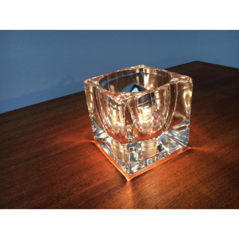 Lámpara de sobremesa vintage alemana de cristal TA 14 cubos de Peill & Putzler, años 70 en Excelente estado para la venta en Hamburg, DE