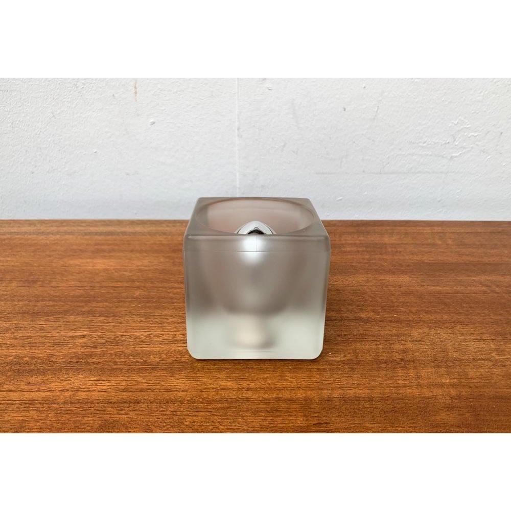 Lámpara de sobremesa vintage alemana de cristal Ta 14 cubos de Peill & Putzler, años 70 en venta 1