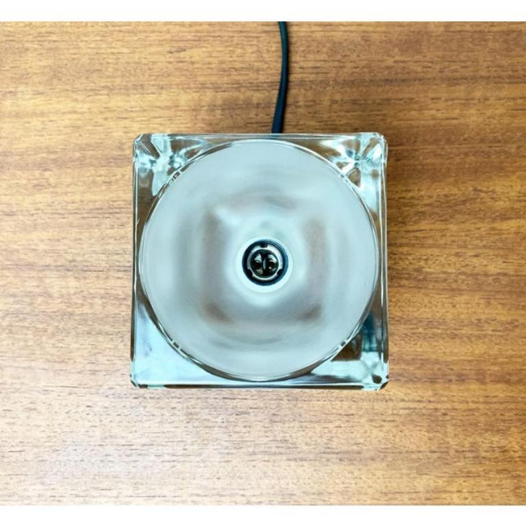 Lámpara de sobremesa vintage alemana de cristal Ta 14 cubos de Peill & Putzler, años 70 en venta 1