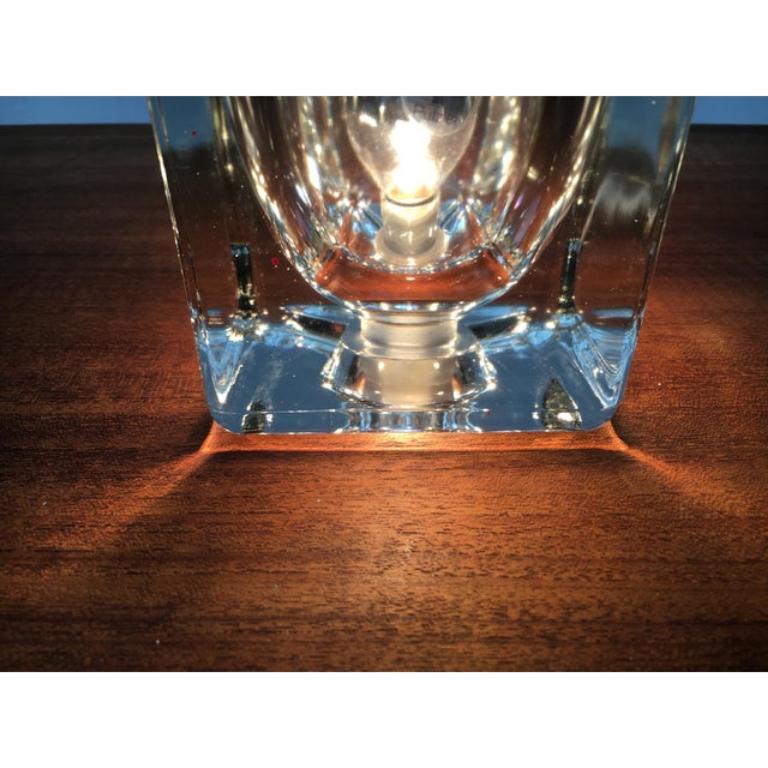 Lámpara de sobremesa vintage alemana de cristal TA 14 cubos de Peill & Putzler, años 70 en venta 1
