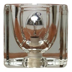 Vintage German Glass TA 14 Cube Table Lamp from Peill & Putzler, 1970s