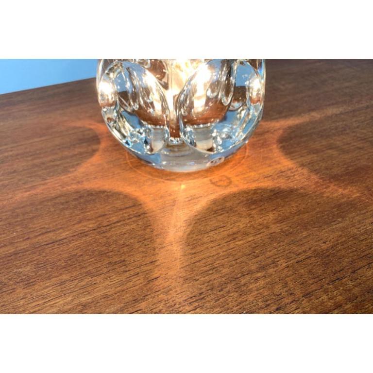 Mid-Century moderno Lampada da tavolo in vetro tedesco vintage di Peill & Putzler, anni '70 in vendita