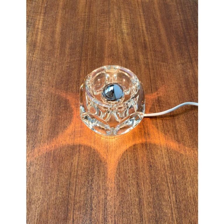 Lampada da tavolo in vetro tedesco vintage di Peill & Putzler, anni '70 In condizioni buone in vendita a Hamburg, DE