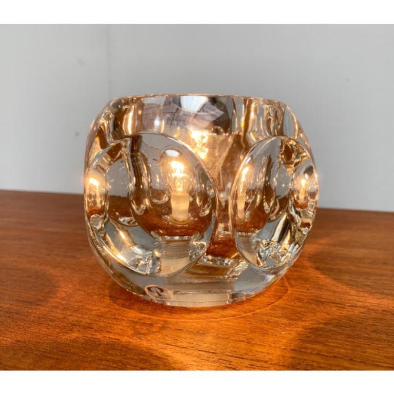 Vetro Lampada da tavolo in vetro tedesco vintage di Peill & Putzler, anni '70 in vendita