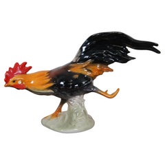 Vintage German Goebel CV60 Running Haushahn Rooster Coq Cock Figurine