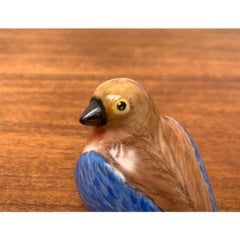 Deutscher handbemalter Vintage-Deko-Vogel aus Porzellan von Schultz-Berndt, 1838