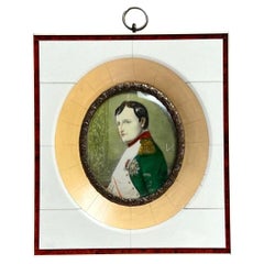 Vintage German Hand-Painted Portrait