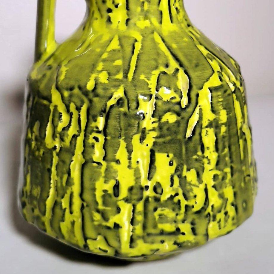Enameled Vintage German Handle Jug 'Or Vase' 