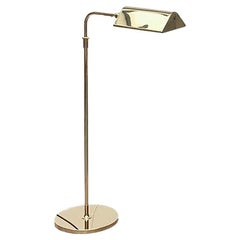 Lampadaire allemand vintage en laiton de style Hollywood Regency par Florian Schulz
