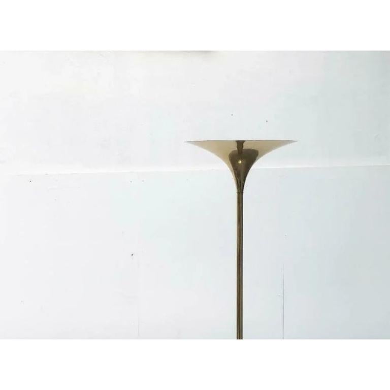 Lámpara de pie alemana vintage de latón estilo Hollywood Regency de Doria Leuchten, años 70 en Bueno estado para la venta en Hamburg, DE