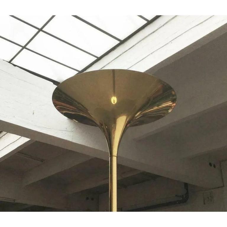 Lámpara de pie alemana vintage de latón estilo Hollywood Regency de Doria Leuchten, años 70 en venta 1