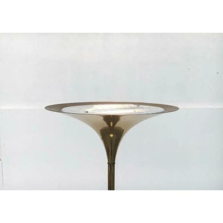 Lámpara de pie alemana vintage de latón estilo Hollywood Regency de Doria Leuchten, años 70 en venta 3